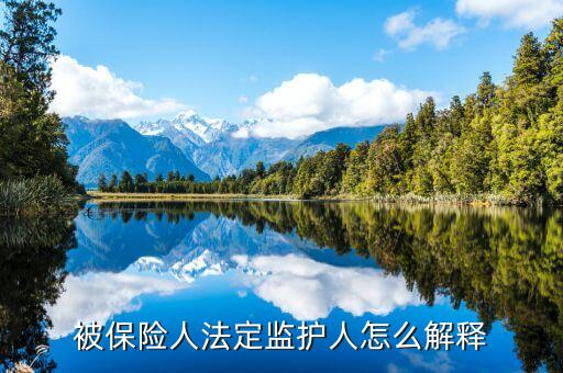 被保險(xiǎn)人法定監(jiān)護(hù)人怎么解釋