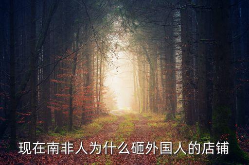 現(xiàn)在南非人為什么砸外國(guó)人的店鋪