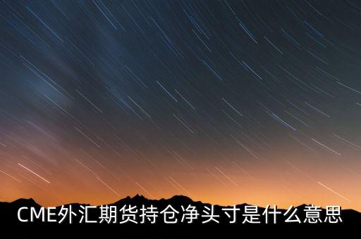 持倉(cāng)頭寸什么意思，達(dá)到或超過(guò)美國(guó)商品期貨交易委員會(huì)規(guī)定的持倉(cāng)報(bào)告標(biāo)準(zhǔn)的頭寸這里