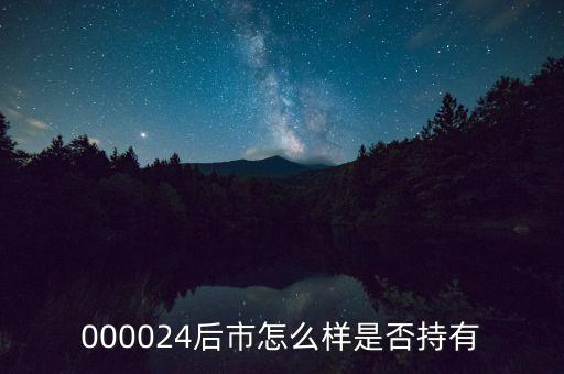 000024是什么行業(yè)，000024后市怎么樣是否持有