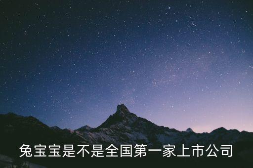 兔寶寶股是什么公司，兔寶寶是什么上市公司