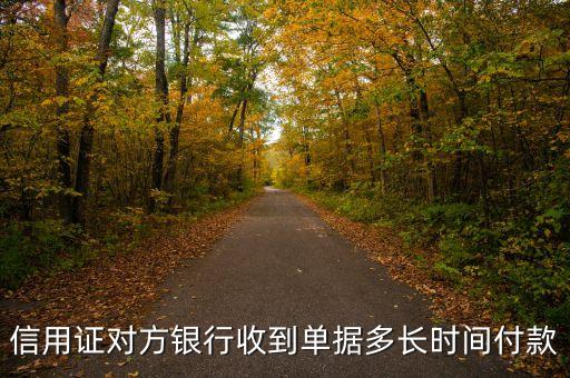 信用證對(duì)方銀行收到單據(jù)多長(zhǎng)時(shí)間付款