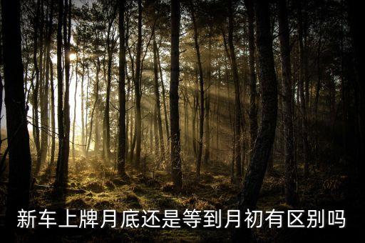 掛牌日與準(zhǔn)掛牌日有什么區(qū)別，新車(chē)上牌月底還是等到月初有區(qū)別嗎