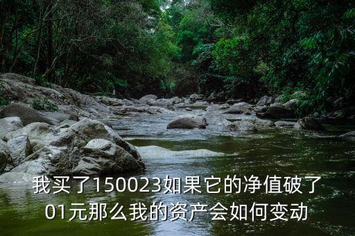 150022凈值為什么不下跌，150023凈值破025時為什么沒有下折