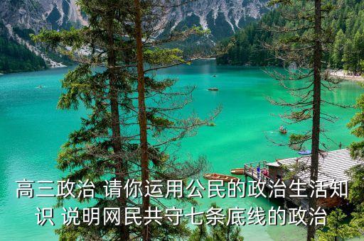 高三政治 請你運(yùn)用公民的政治生活知識(shí) 說明網(wǎng)民共守七條底線的政治