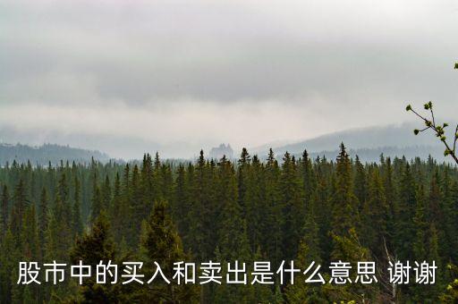 炒股買入和賣出是什么，股票中的買入價和賣出價分別是什么意思
