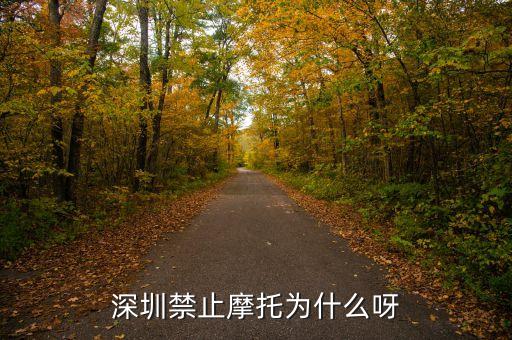 深圳為什么要禁摩，深圳禁止摩托為什么呀