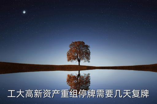 工大高新資產(chǎn)重組停牌需要幾天復牌