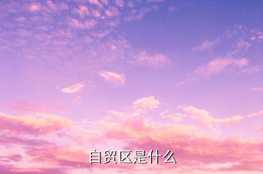 自貿(mào)區(qū)是什么，什么叫自貿(mào)區(qū)
