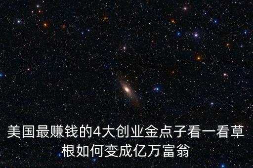 美國最賺錢的4大創(chuàng)業(yè)金點子看一看草根如何變成億萬富翁