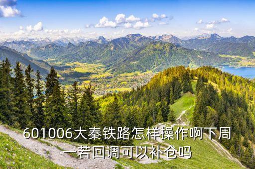 601006大秦鐵路怎樣操作啊下周一若回調(diào)可以補(bǔ)倉嗎
