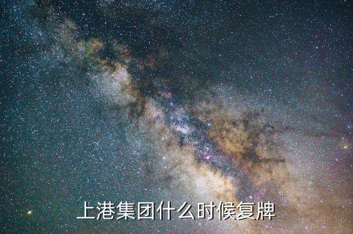 上港集團(tuán)什么時(shí)候復(fù)牌，上港集團(tuán)為何連續(xù)停牌