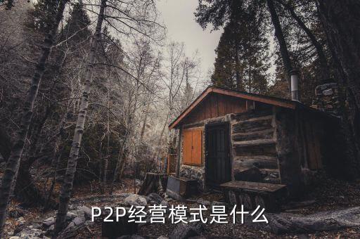 P2P經(jīng)營(yíng)模式是什么