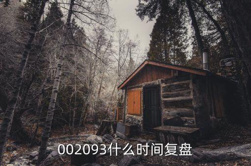 002093什么時(shí)間復(fù)盤(pán)