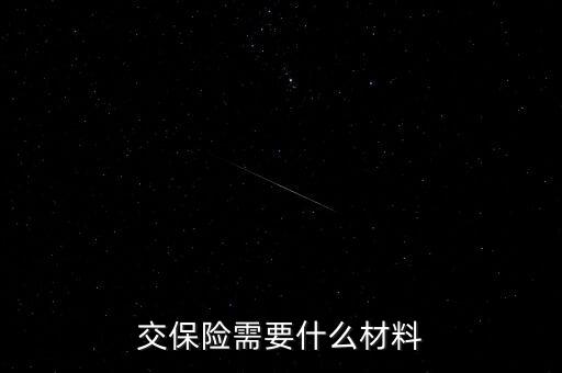 買保險(xiǎn)需要什么，交保險(xiǎn)要準(zhǔn)備什么東西