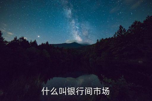 什么是銀行間市場，銀行間市場具體是指什么業(yè)務(wù)主體對象主要是什么可以用通俗的