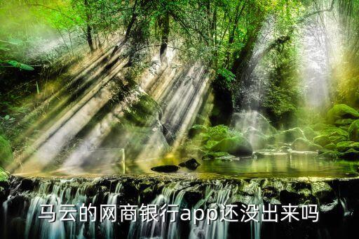 馬云的網(wǎng)商銀行app還沒出來嗎
