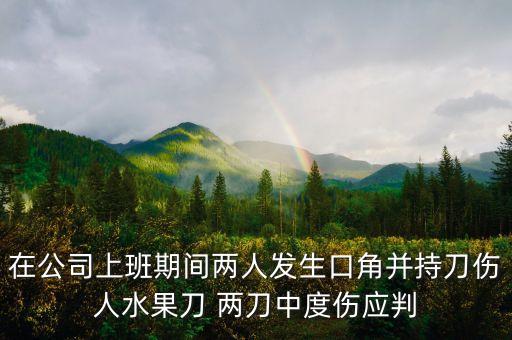 持刀入公司傷人定什么罪，持刀傷人是什么罪有什么處罰