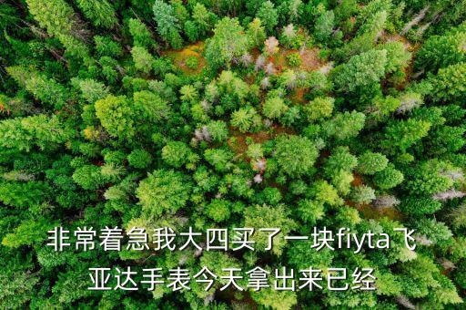 非常著急我大四買了一塊fiyta飛亞達手表今天拿出來已經(jīng)