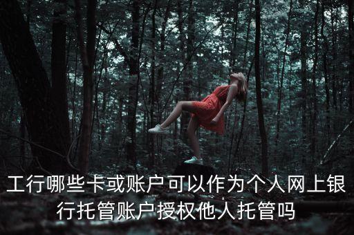 工行哪些卡或賬戶可以作為個人網(wǎng)上銀行托管賬戶授權(quán)他人托管嗎