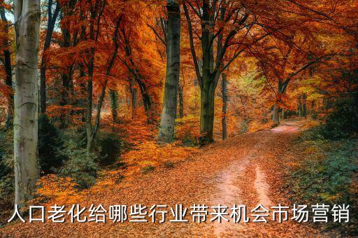 人口老化給哪些行業(yè)帶來機(jī)會市場營銷