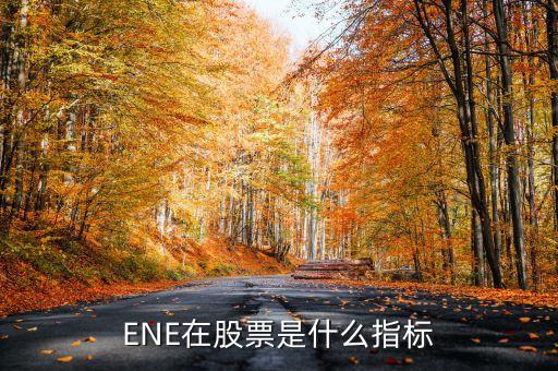 ENE在股票是什么指標(biāo)