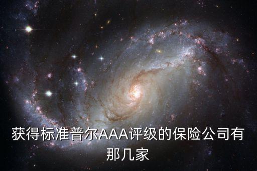獲得標(biāo)準(zhǔn)普爾AAA評(píng)級(jí)的保險(xiǎn)公司有那幾家