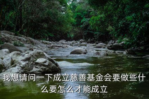 辦慈善基金都需要什么，成立一個慈善基金需要做哪些事情