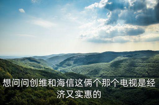 想問(wèn)問(wèn)創(chuàng)維和海信這倆個(gè)那個(gè)電視是經(jīng)濟(jì)又實(shí)惠的