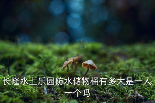 長隆水上樂園防水儲(chǔ)物桶有多大是一人一個(gè)嗎