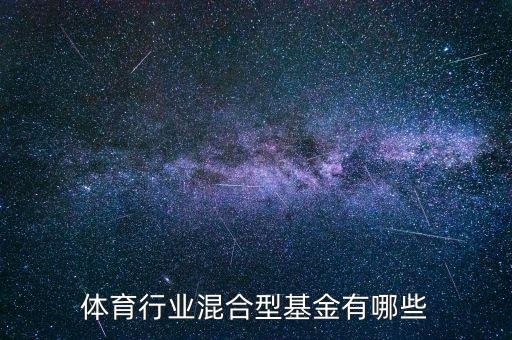 體育行業(yè)混合型基金有哪些
