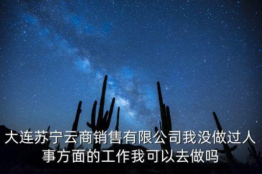 蘇寧云商銷售干些什么，大連蘇寧云商銷售有限公司我沒做過人事方面的工作我可以去做嗎