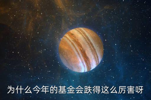 為什么今年的基金會跌得這么厲害呀