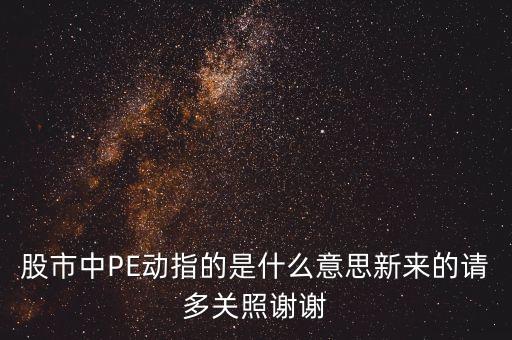 滾動pe是什么，股票中PE動是啥意思