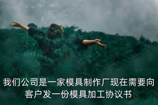 我們公司是一家模具制作廠現(xiàn)在需要向客戶發(fā)一份模具加工協(xié)議書(shū)