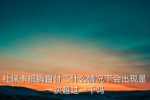 社?？▓箐N自付二什么情況下會出現(xiàn)是一次超過一千嗎