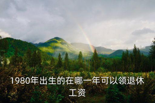 1980年出生的在哪一年可以領(lǐng)退休工資