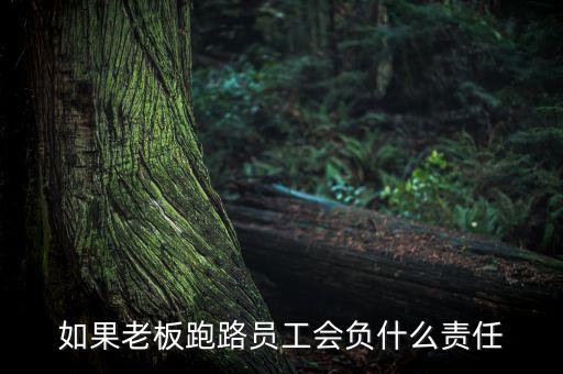 如果老板跑路員工會負(fù)什么責(zé)任