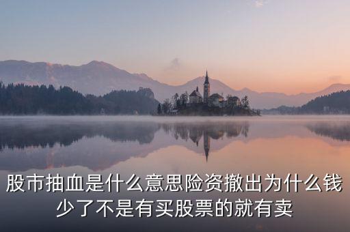 股市抽血是什么意思險(xiǎn)資撤出為什么錢少了不是有買股票的就有賣