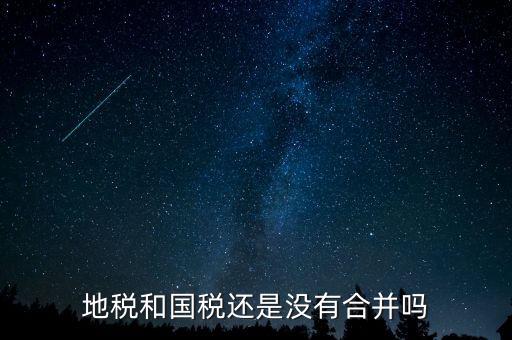 地稅和國(guó)稅還是沒(méi)有合并嗎