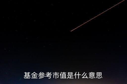 基金參考市值是什么意思
