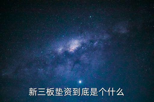股票墊資是什么，什么是股份墊資