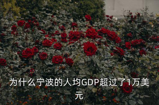 為什么寧波的人均GDP超過(guò)了1萬(wàn)美元