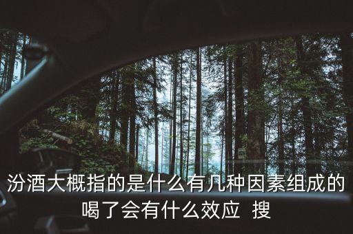 汾酒的內(nèi)部環(huán)境是什么，汾酒大概指的是什么有幾種因素組成的喝了會有什么效應(yīng)  搜