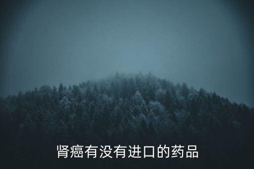 腎癌有沒有進口的藥品
