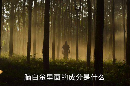腦白金里面的成分是什么