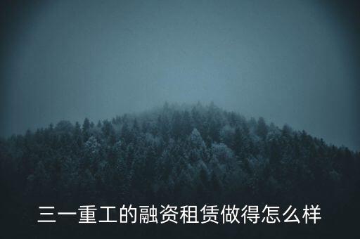 三一融資做什么，現(xiàn)在收到三一重工融資專(zhuān)員職位的錄用通知我比較討厭應(yīng)酬喝酒啥