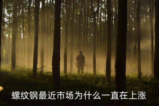 螺紋鋼最近市場為什么一直在上漲