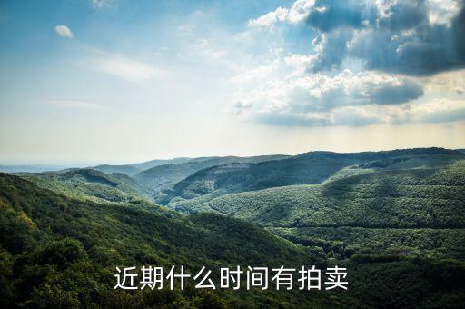 近期什么時間有拍賣