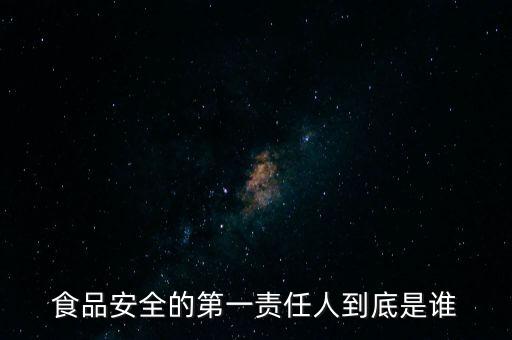 什么是保證食品安全第一責(zé)任人，保證食品安全的第一責(zé)任人是A食品生產(chǎn)者 B各級政府 C監(jiān)管